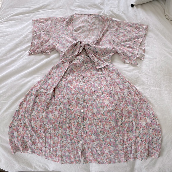 Floral spring/summer midi dress - Picture 1 of 2